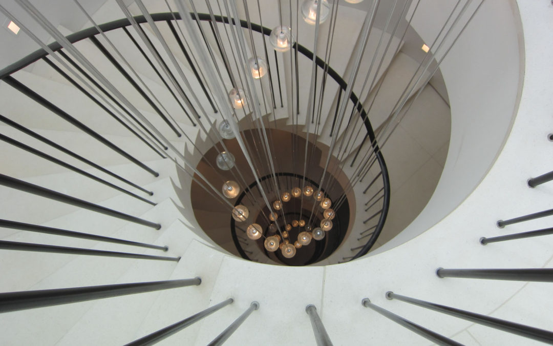 London Limestone Spiral Staircase